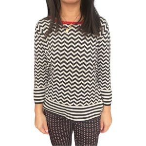 MaxMara Weekend Black/White Striped Sweater Size S